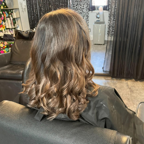 Balayage after gray blending project